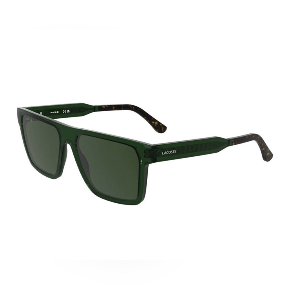 Lacoste Transparent Green Men’s Square Sunglasses (NWT)